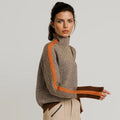 Ninon | Jersey de cuello alto a rayas