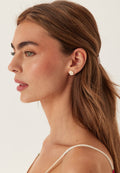 Pendientes Petite Claire - Crema Puff