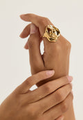 Anillo interior chapado en oro