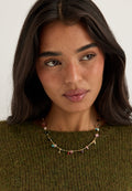 Collar Here chapado en oro/MULTICOLOR