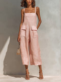 Léna | Mono elegante de tirantes finos y pierna ancha
