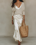 Anaïs™ | Elegante vestido midi de satén