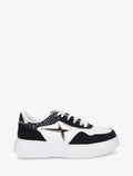 Zapatillas de plataforma con purpurina - Negro