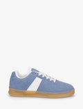 Zapatillas efecto nobuk con estampado geométrico - Azul