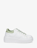 Zapatillas deportivas con plataforma estriada - Verde agua