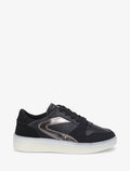 Zapatillas de cuero sintético con paneles - Negro