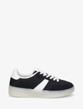 Zapatillas de lona con suela plana - Negro