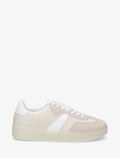 Zapatillas de lona con suela plana - Beige
