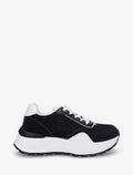 Zapatillas con panel de encaje - Negro