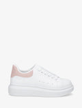 Zapatillas deportivas clásicas con contrafuerte en contraste - Blanco/rosa