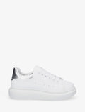 Zapatillas clásicas con contrafuerte nacarado - Blanco/plateado