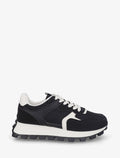 Zapatillas deportivas bicolor con suela dentada - Negro