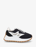 Zapatillas de plataforma con detalle de purpurina - Negro