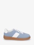 Zapatillas clásicas de imitación de cuero - Azul claro