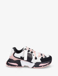 Zapatillas de material sintético y tela con suela chunky - Rosa