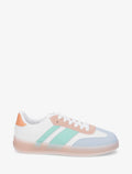 Zapatillas deportivas de dos materiales y coloridas - Rosa viejo