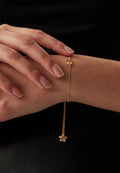 Pulsera Ajani chapada en oro