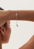 Pulsera Ajani chapada en plata
