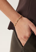 Pulsera Eliyah chapada en oro